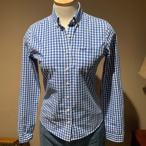 Abercrombie and Fitch NY vintage gingham check Top